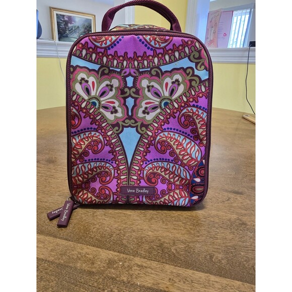 Vera Bradley Lighten Up Lunch Bag Box Resort Medallion Pink Floral Paisley - Picture 3 of 17